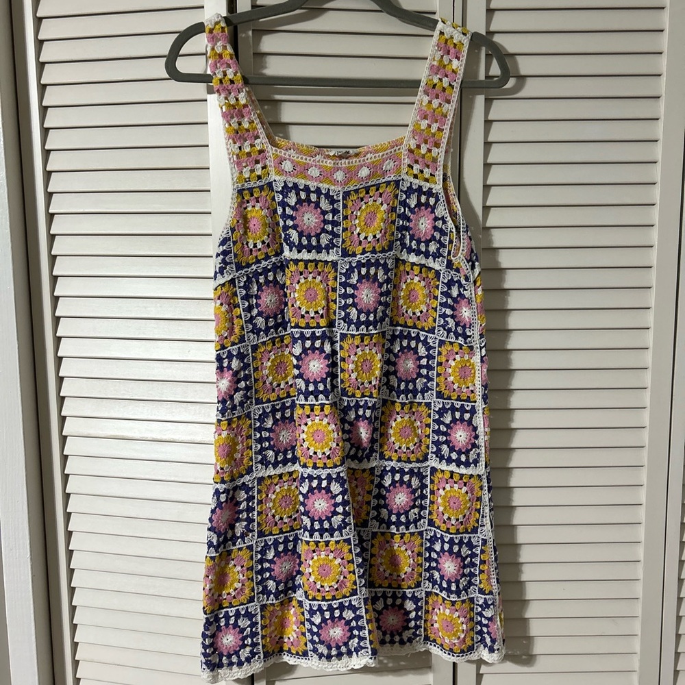 Colorful Crochet Swim Coverup